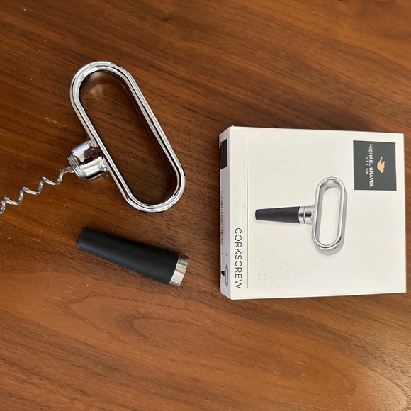 Michael Graves Silver and Black Corkscrew - Picture 1 of 2